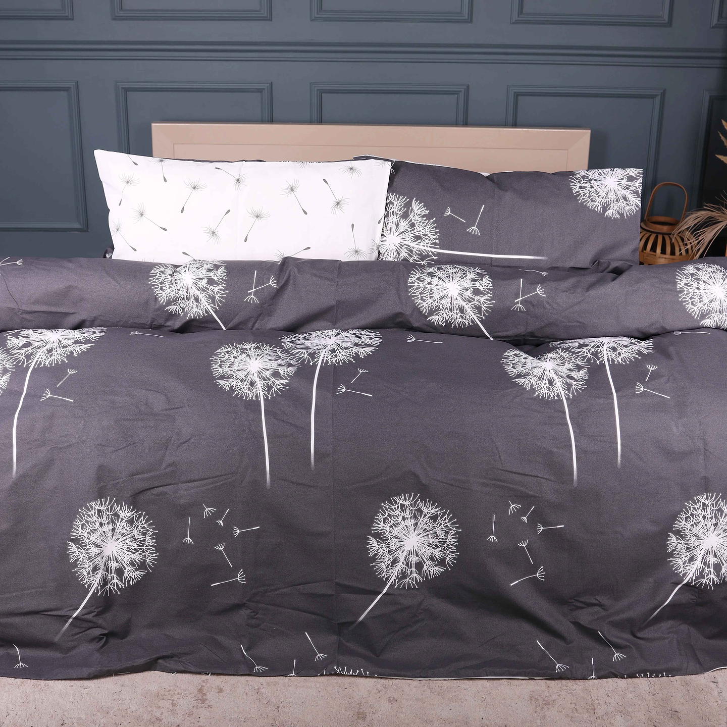Комплект постельного белья MirSon Ranforce Elite 17-0943 Silver Dandelion 220х240 (2200013010531)